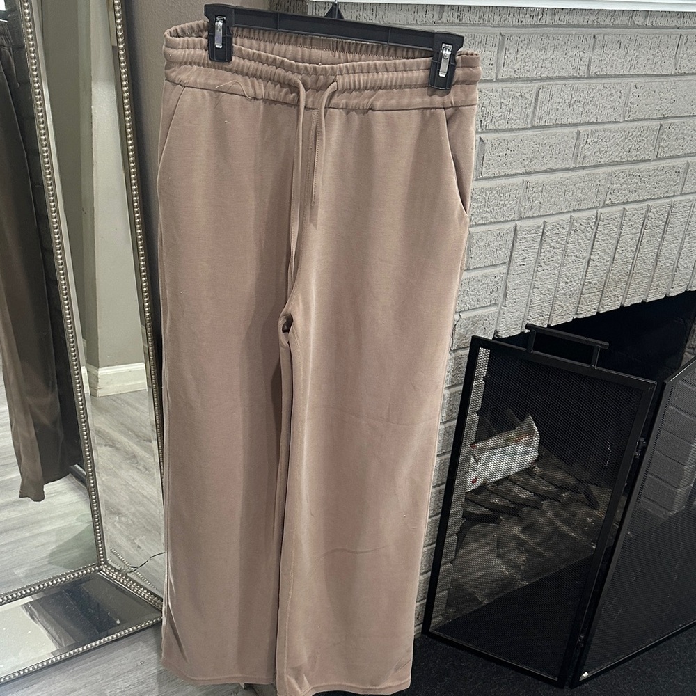 Women's Tan Track Pants